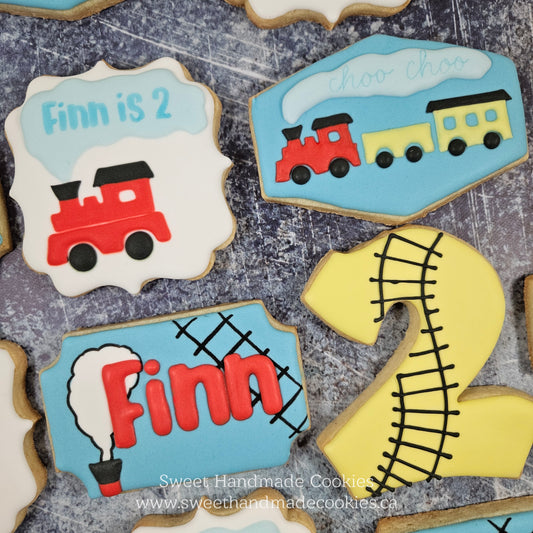 Train Themed Cookies for Finn