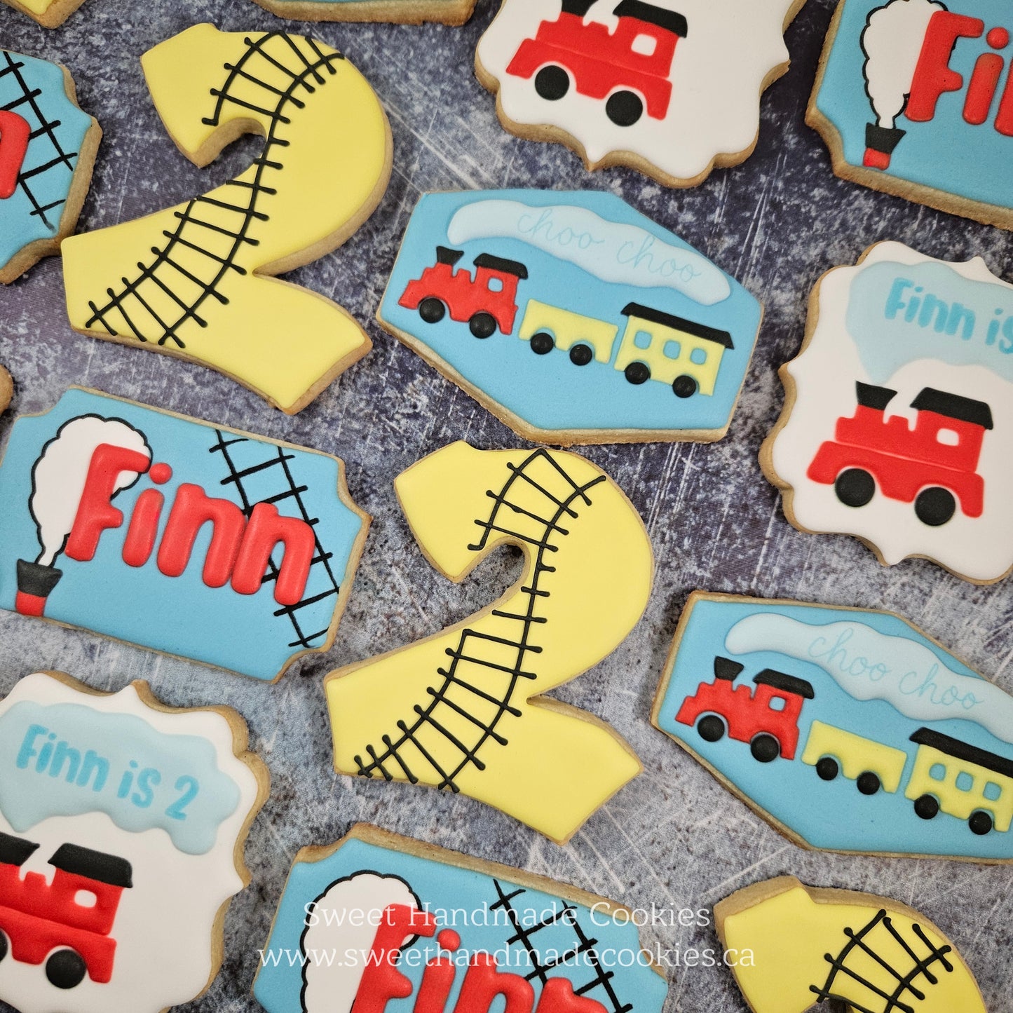 Train Themed Cookies for Finn