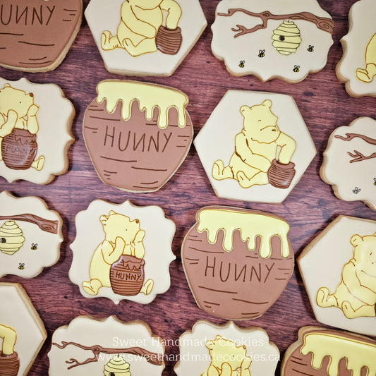 Baby Shower Cookies - Classic Winnie the Pooh