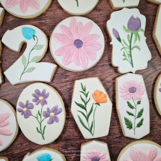 Wildflower Birthday Cookies