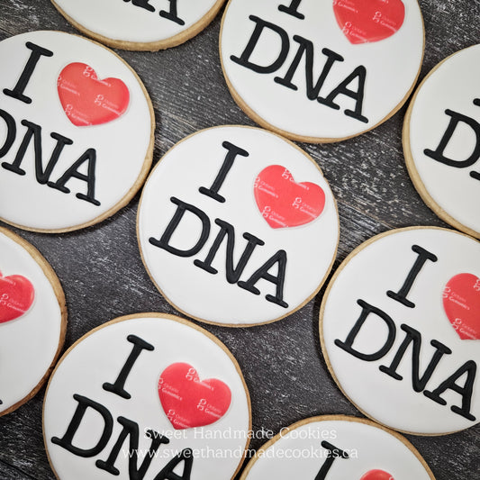 Logo Cookies - I ❤️ DNA