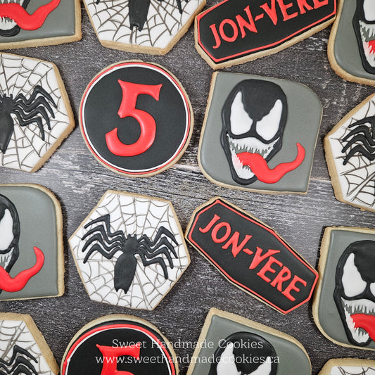 Superhero "Venom" Themed Cookies