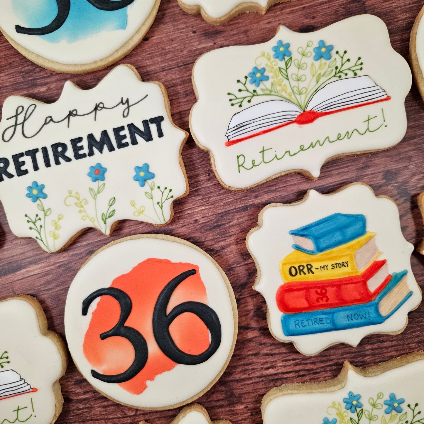 Retirement Cookies for a Librarian