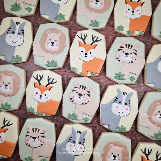 Baby Shower Cookies - Wild Animals