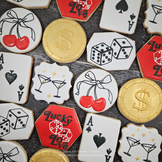 Bachelorette Cookies - Casino Themed