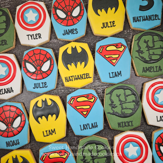 Super Hero Cookies - Personalized