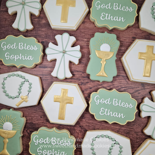Baptism Cookies for Ethan
