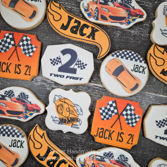 Hot Wheels Birthday Cookies for Jack