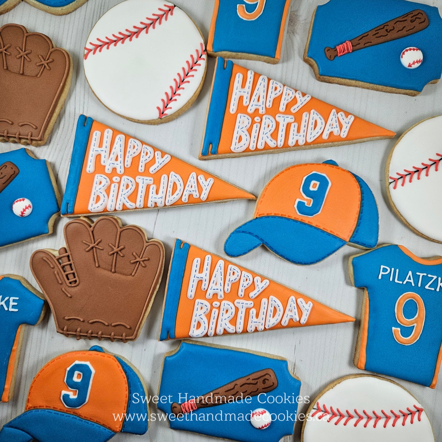 Birthday Cookies for a Baseball Player
