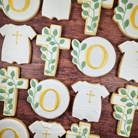 Baptism Cookies for Oskar
