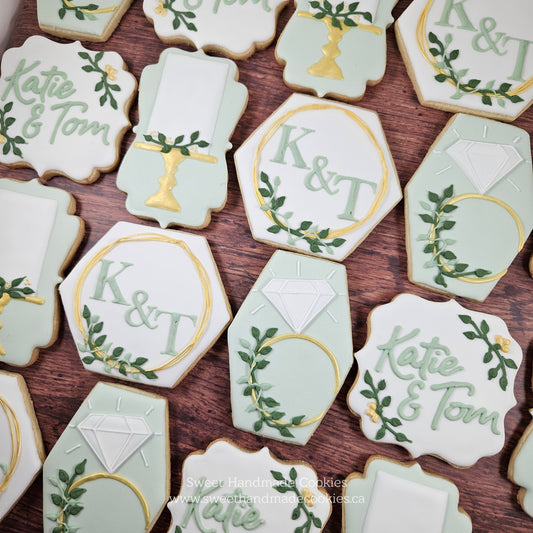 Bridal Shower Cookies - Katie & Tom