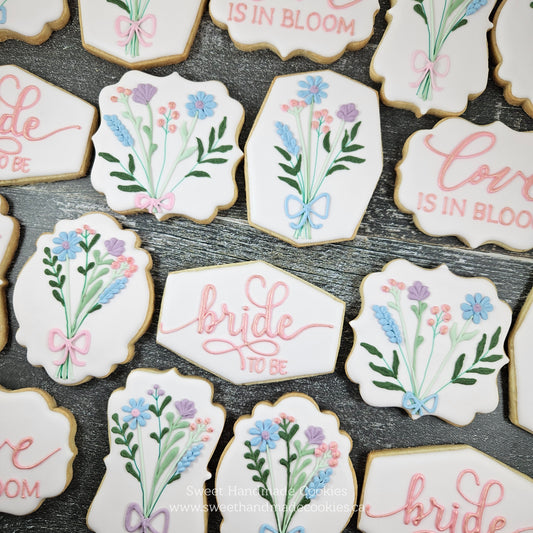 Bridal Shower Cookies - Love is in Bloom