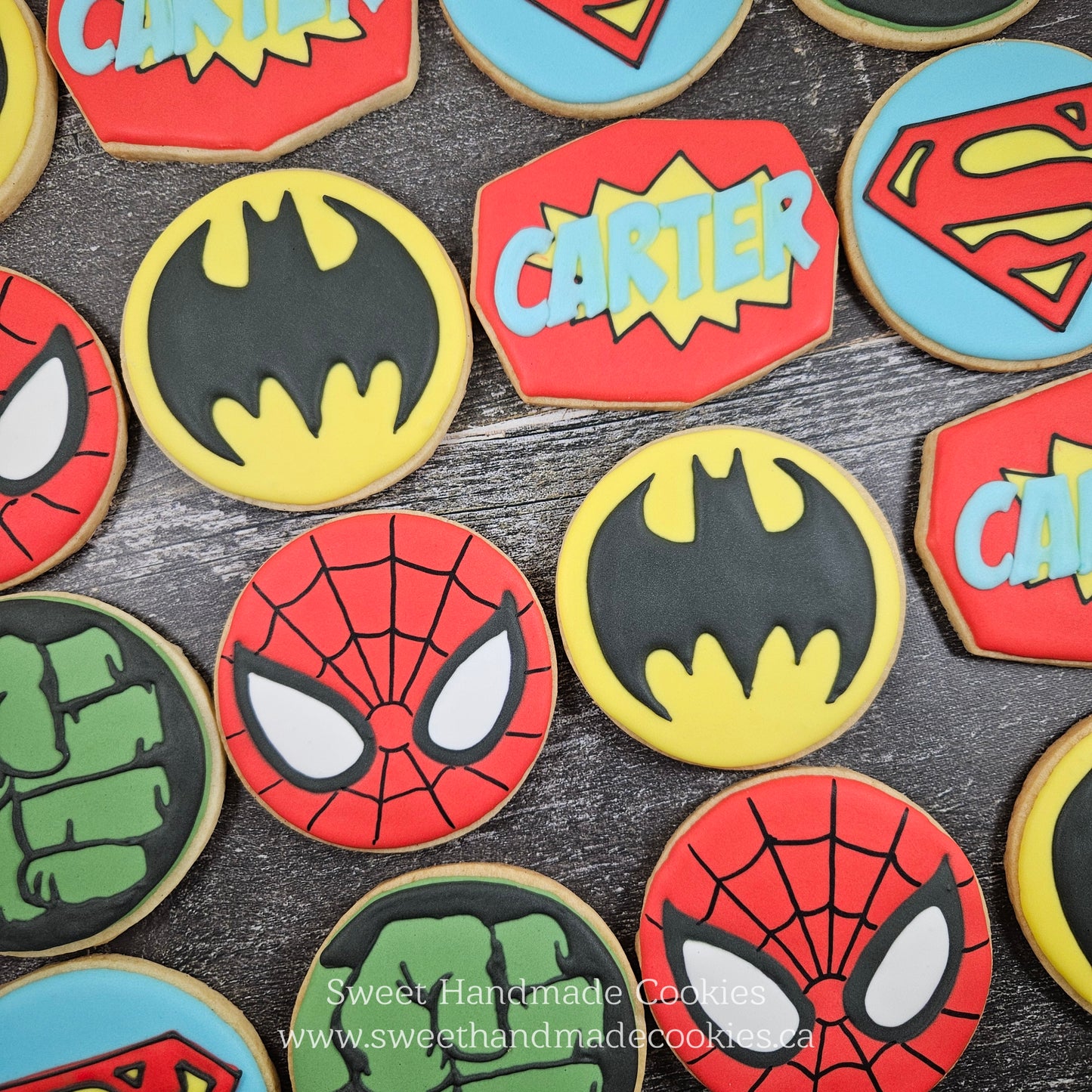Superhero Cookies for Carter