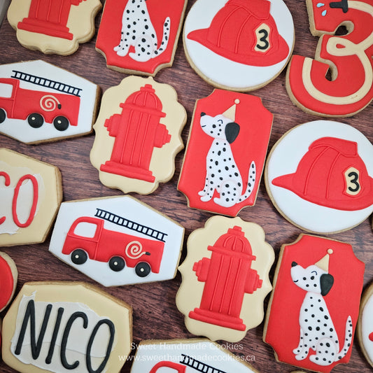 Firefighter Cookies to Celebrate Nico