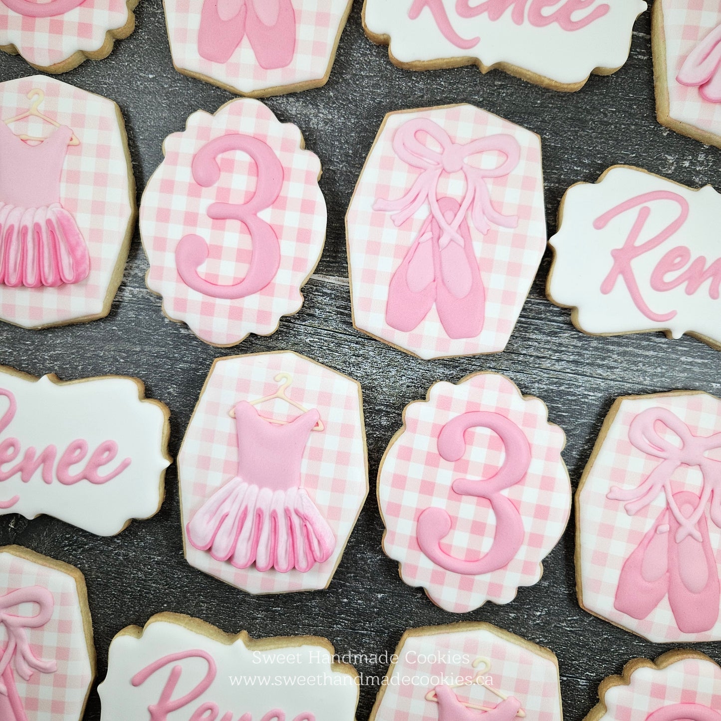 Ballet Cookies for Renee's 3rd Birthday