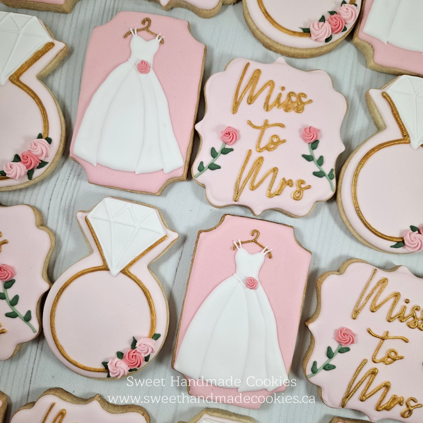 Bridal Shower Cookies - Pretty In Pink