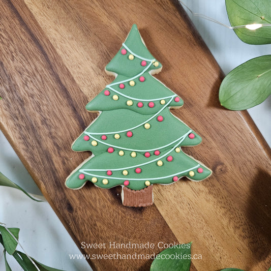 Festive Christmas Tree Cookies