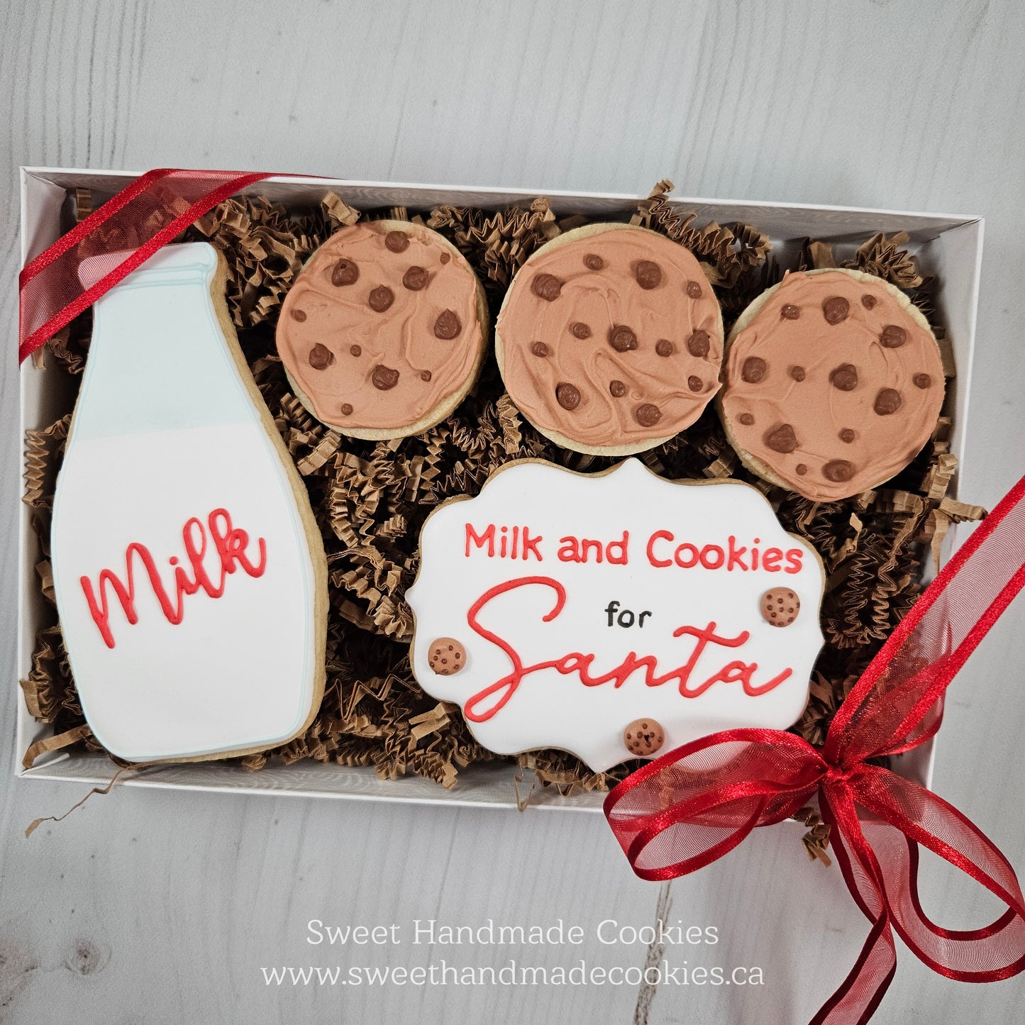 Milk and Cookies for Santa Cookies