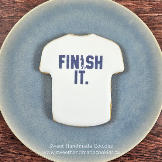 Terry Fox "Finish It" T-Shirt Cookies
