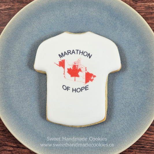 Terry Fox Marathon of Hope T-Shirt Cookies