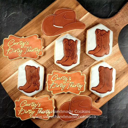 Cowboy-Inspired Birthday Cookies