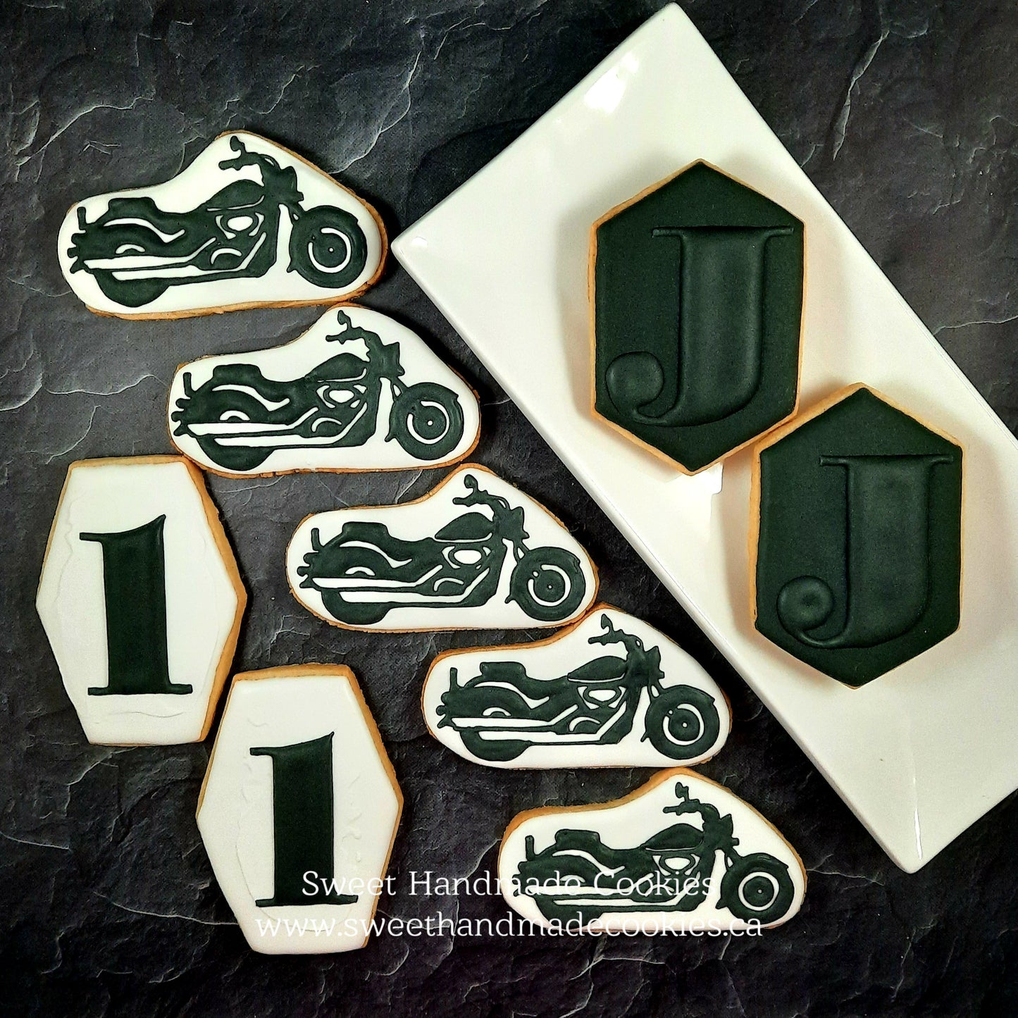 Motorcycle Cookies for a First Birthday