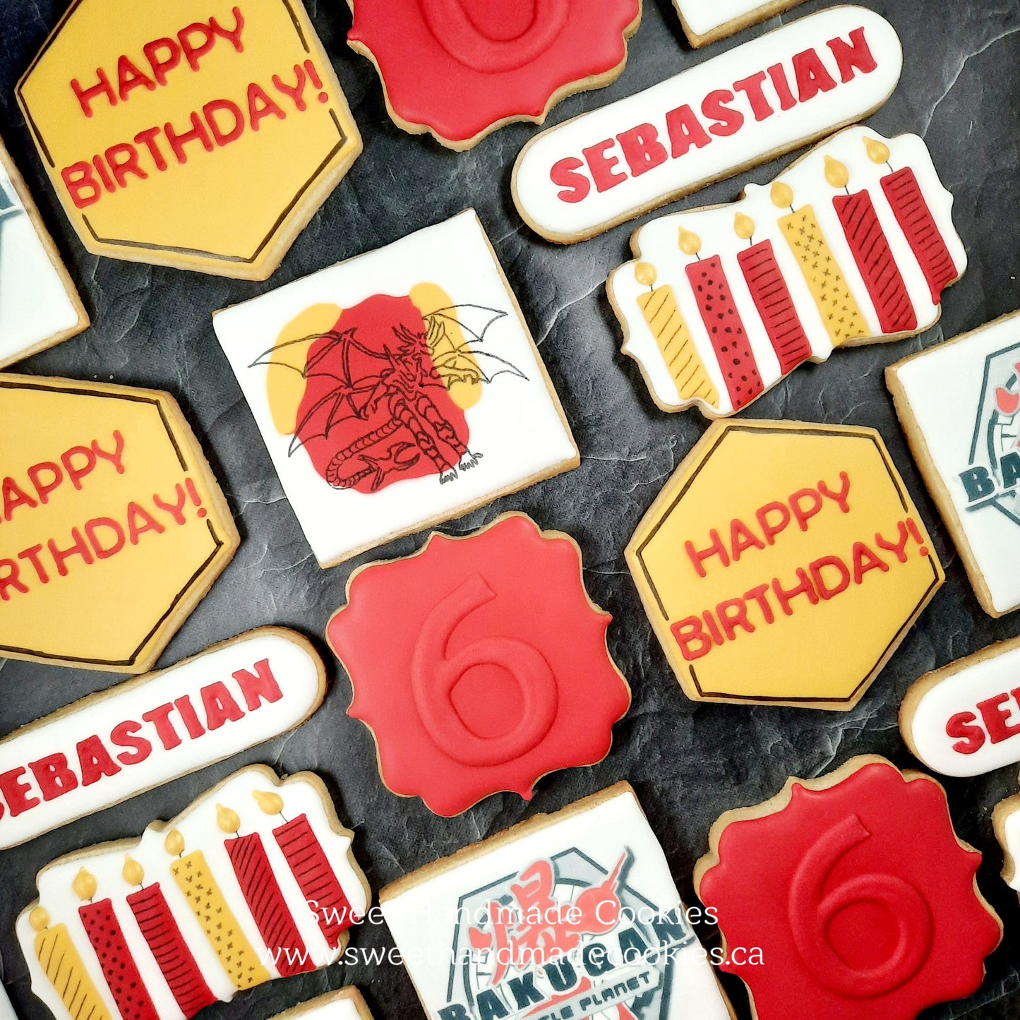 Bakugan Themed Birthday Cookies for Sebastian