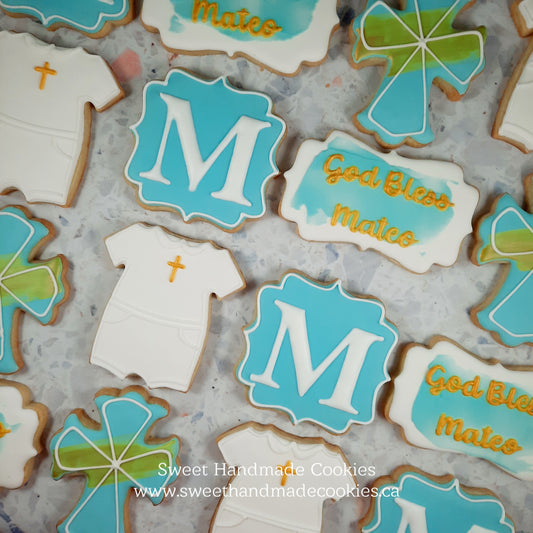 Christening Cookies for Mateo