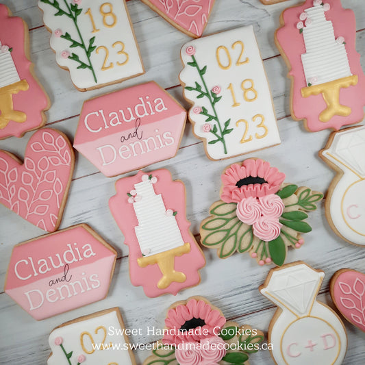 Bridal Shower Cookies - Claudia and Dennis