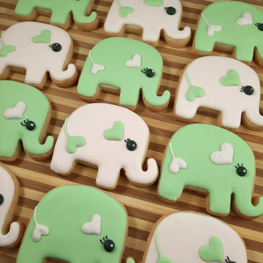 Baby Shower Cookies - Elephants