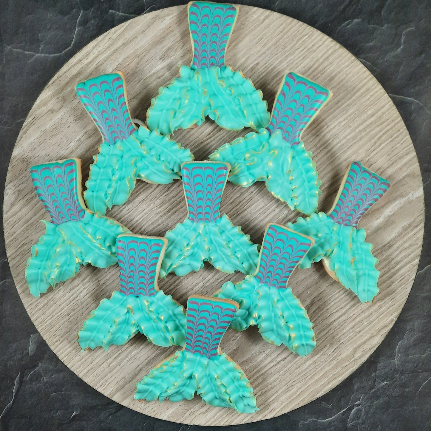 Mermaid Tail Cookies