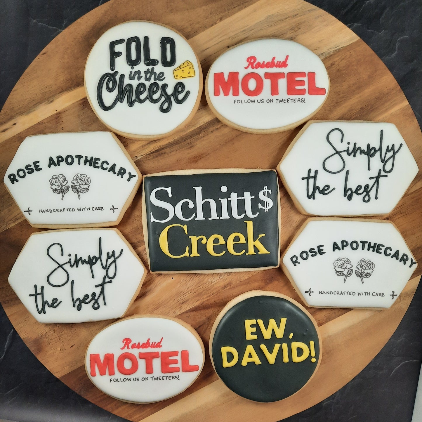 Schitt's Creek Inspired Cookies