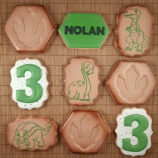 Dinosaurs Birthday Party Cookies