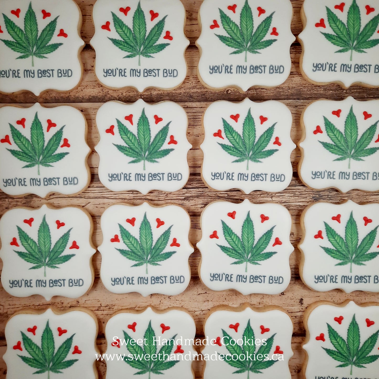 Cannabis Leaf Staff Appreciation Cookies