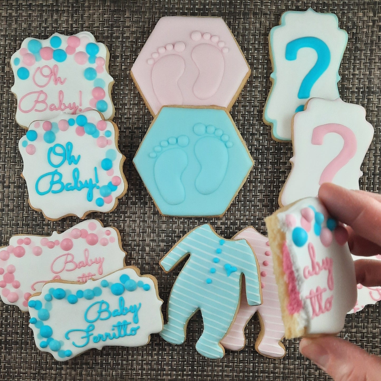 Gender Reveal Cookies - Oh Baby