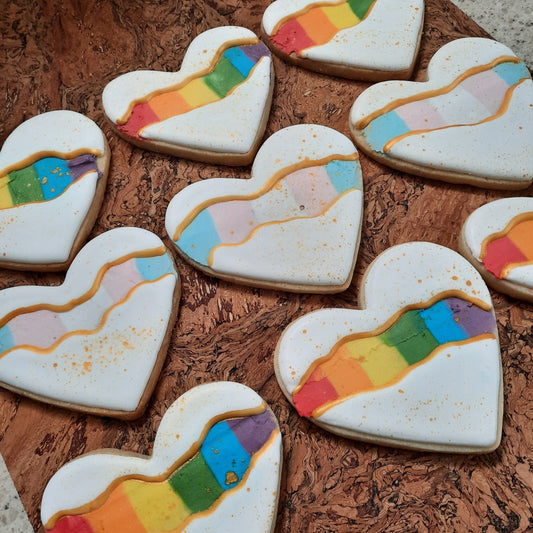 Pride Flag and Trans Flag Cookies