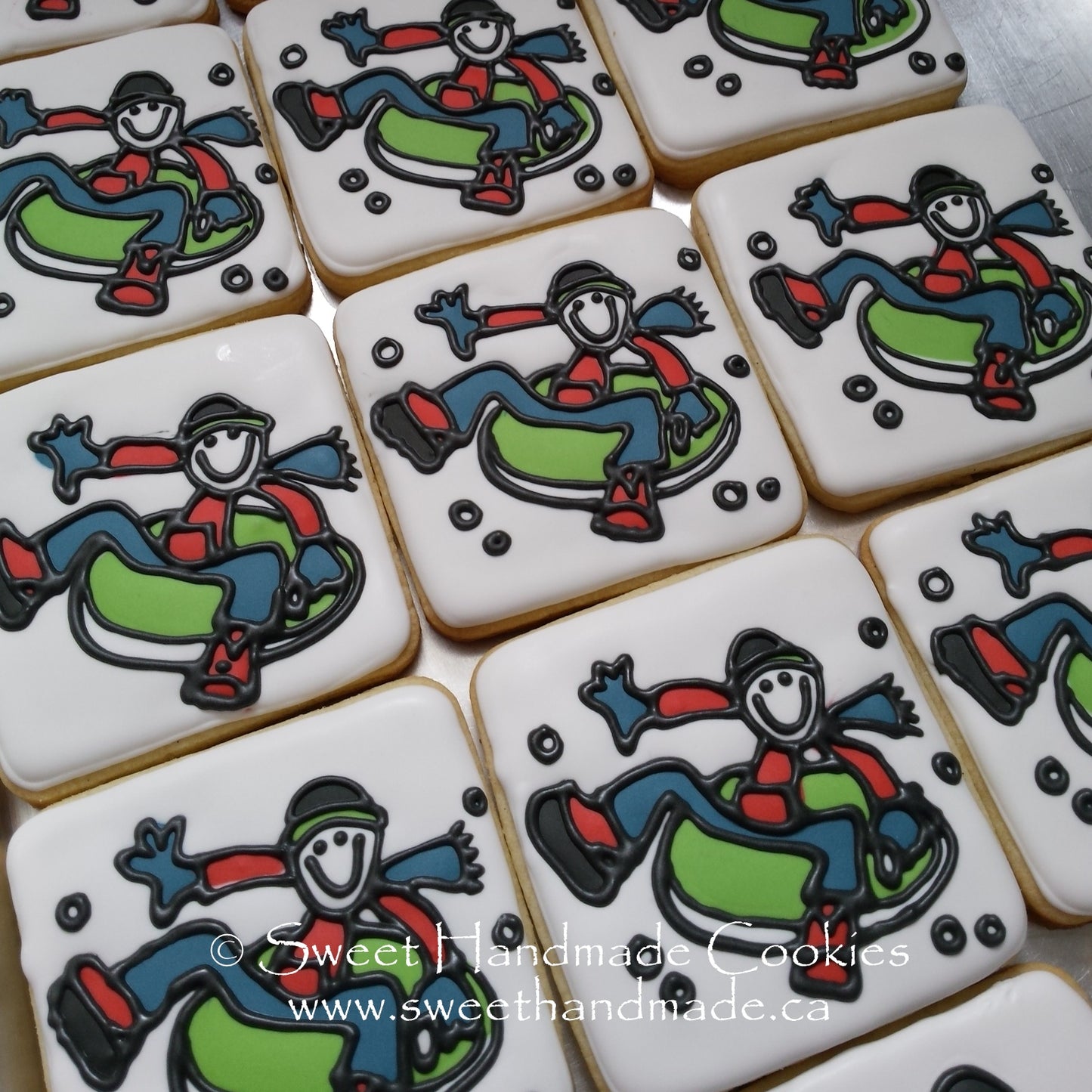 Snow Tubing Cookies